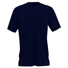 True Navy Unisex Round Collar Plain T Shirt
